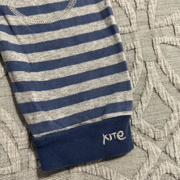 Kite 3T Blue & Grey Striped Jogger Pants - Picture 5 of 6
